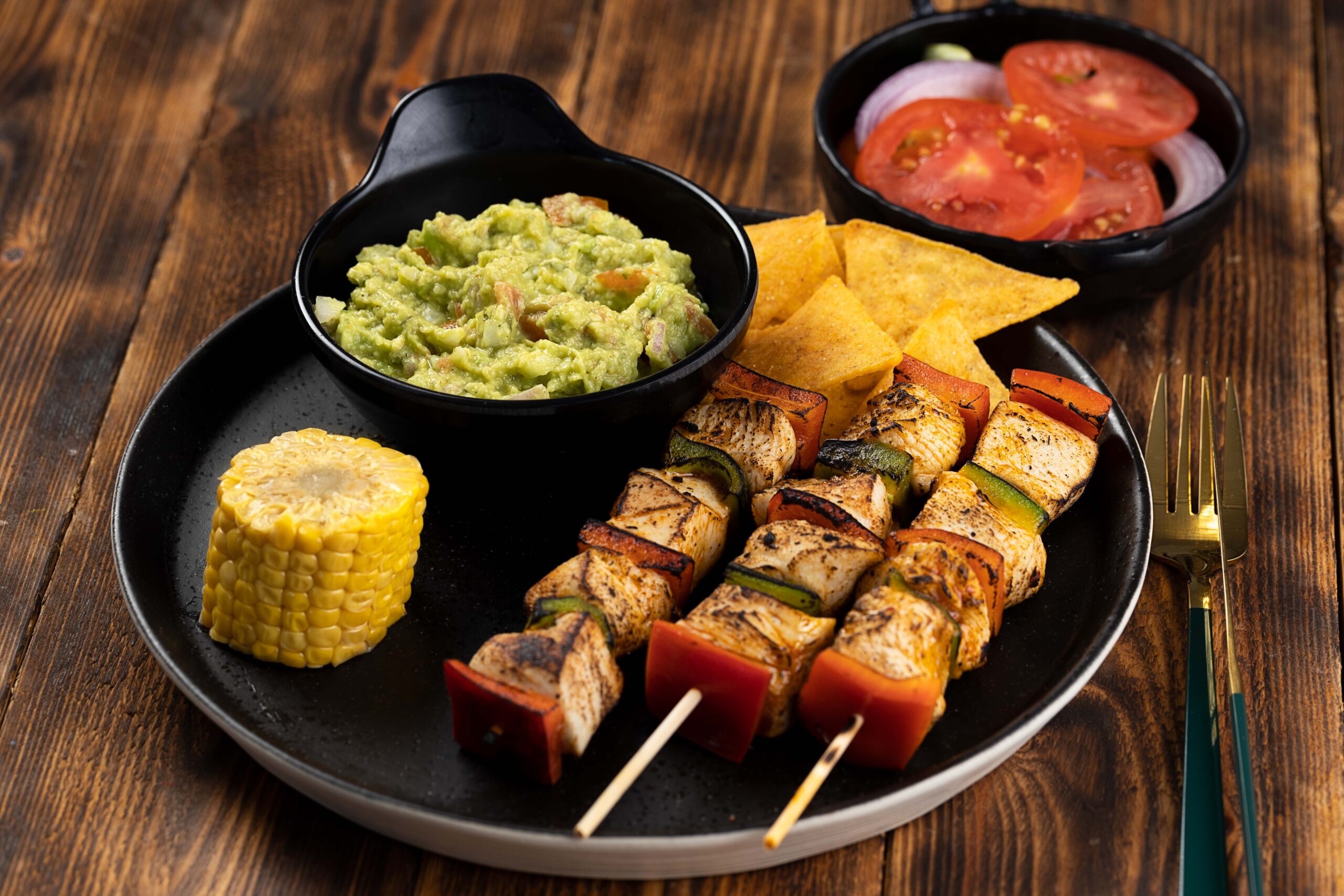 brochettes poulet tex mex