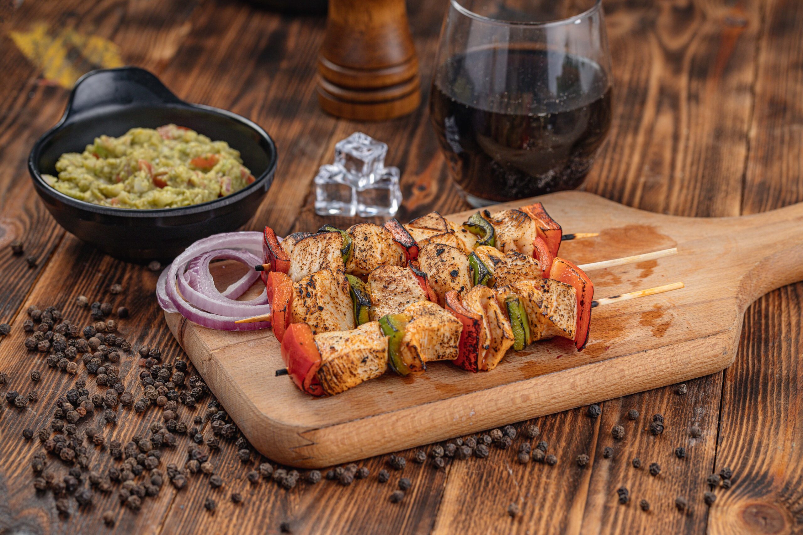 Brochette poulet trois poivres (en vrac, sans tige)