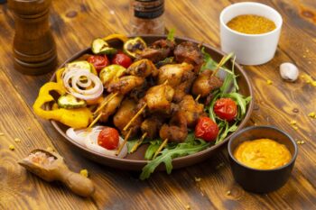 brochettes poulet épicées