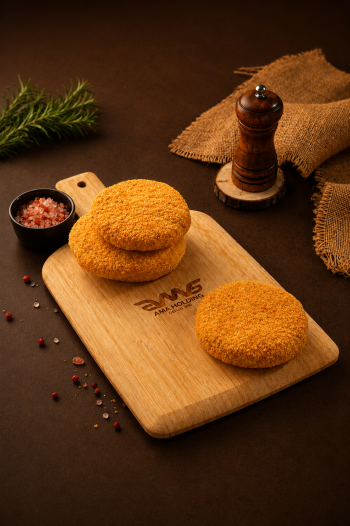Burger de poulet pané aux fromages